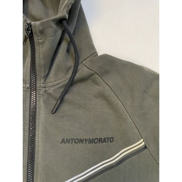 Antony Morato Full Zip Track Jacket Men Adult Large Olive Green - Picture 2 of 7